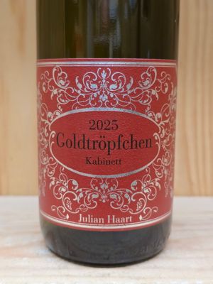 Julian Haart - Piesporter Goldtröpfchen Riesling Kabinett 2025 Julian Haart - Piesporter Goldtröpfchen Riesling Kabinett 2025