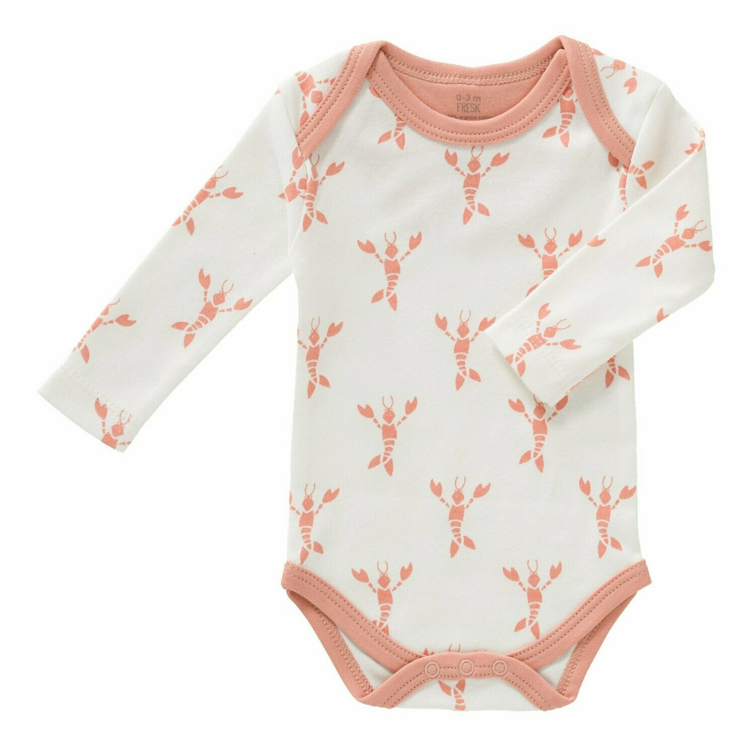FRESK Langarm-Body Lobster coral pink
