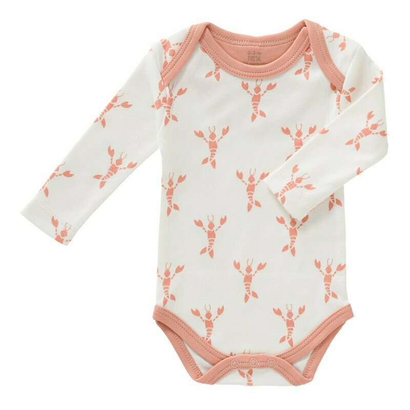 FRESK Langarm-Body Lobster coral pink