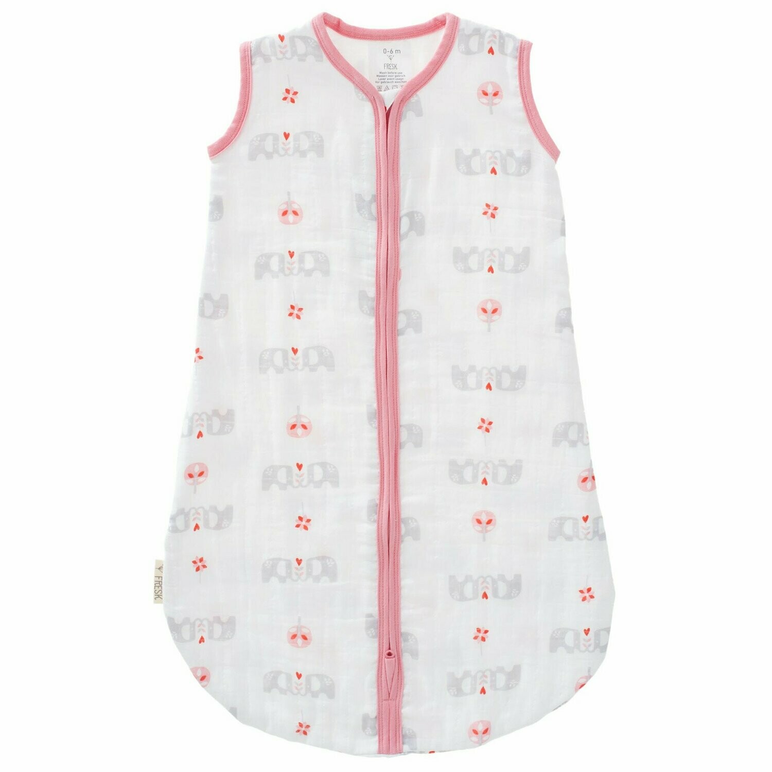 FRESK Schlafsack Muslin Elefant