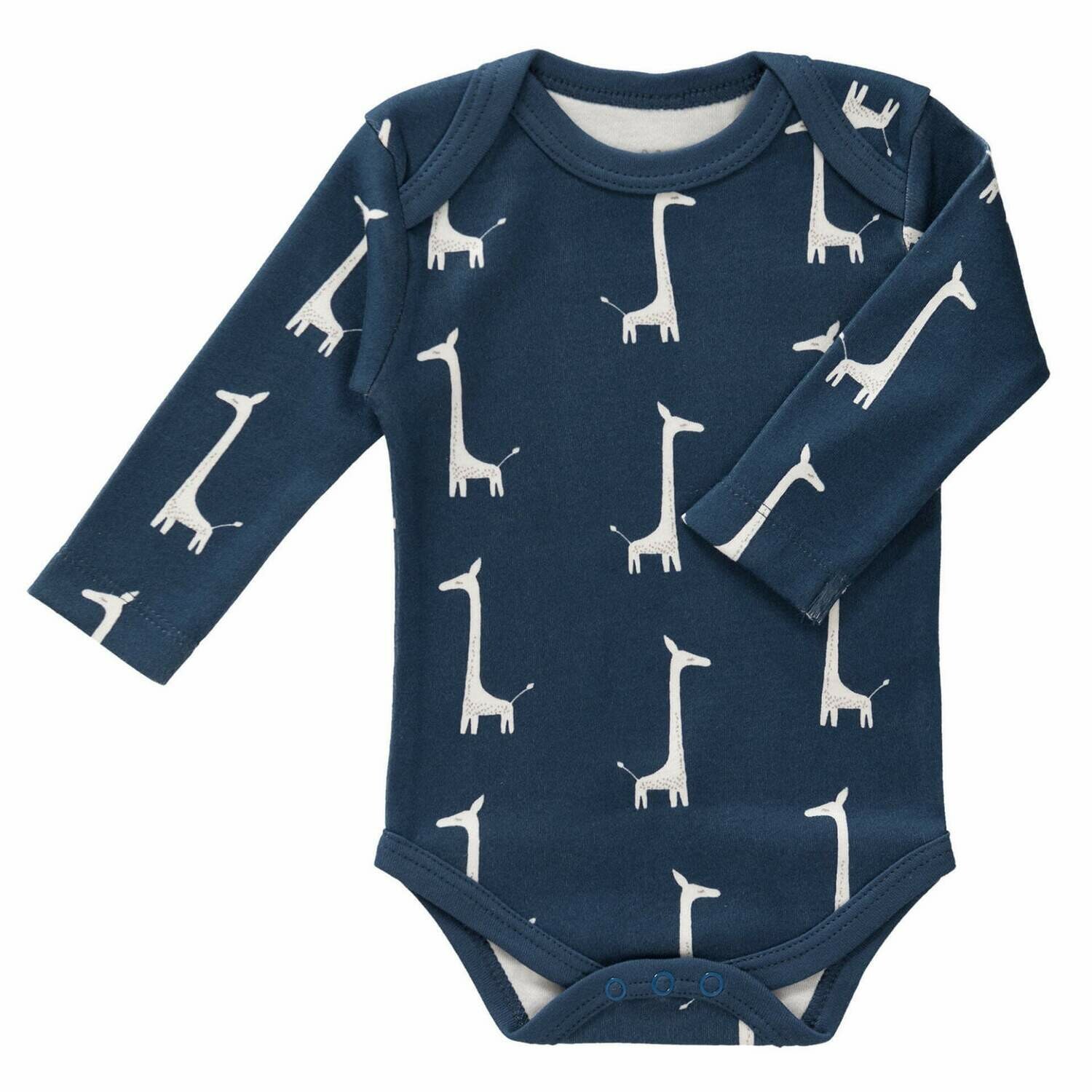 FRESK Langarm-Body Giraf indigo blue