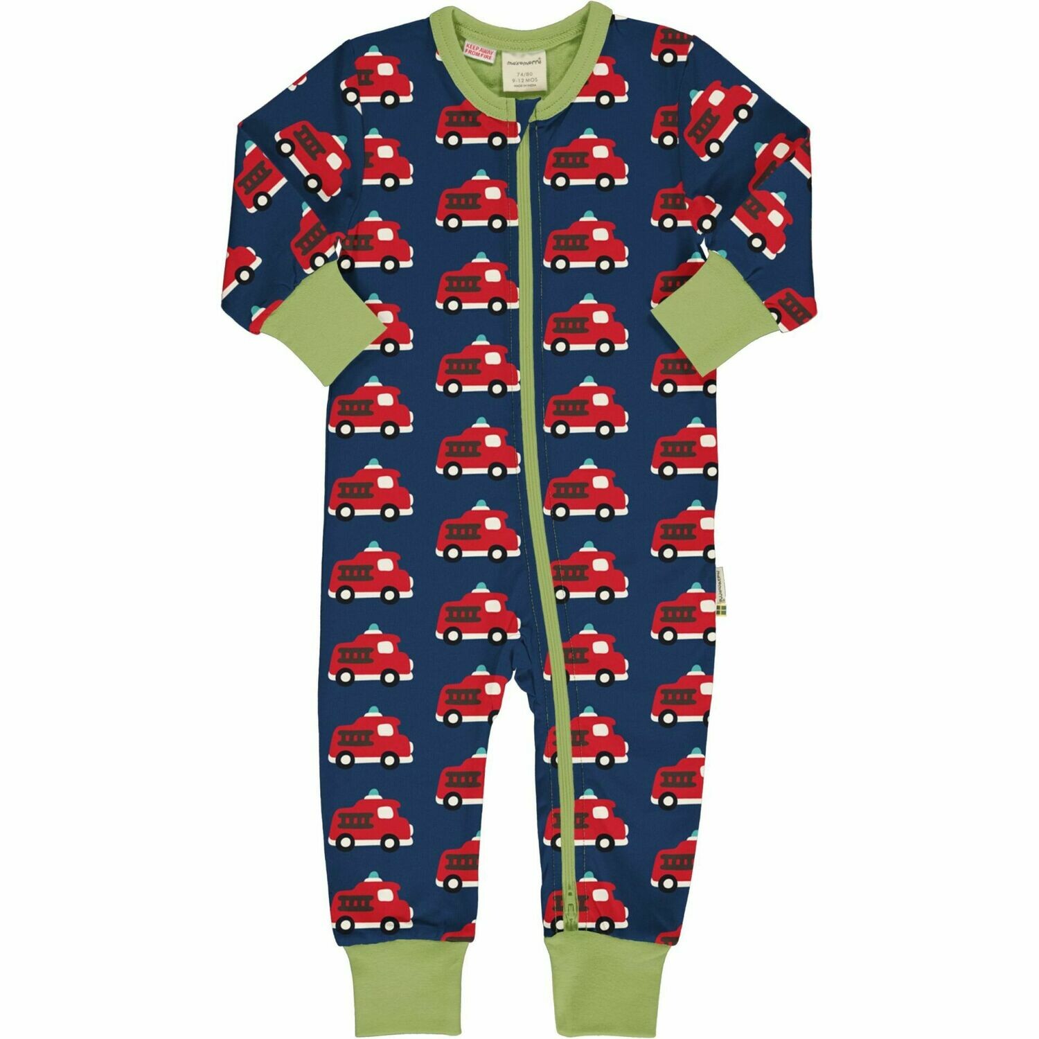 Maxomorra Rompersuit FIRE TRUCK