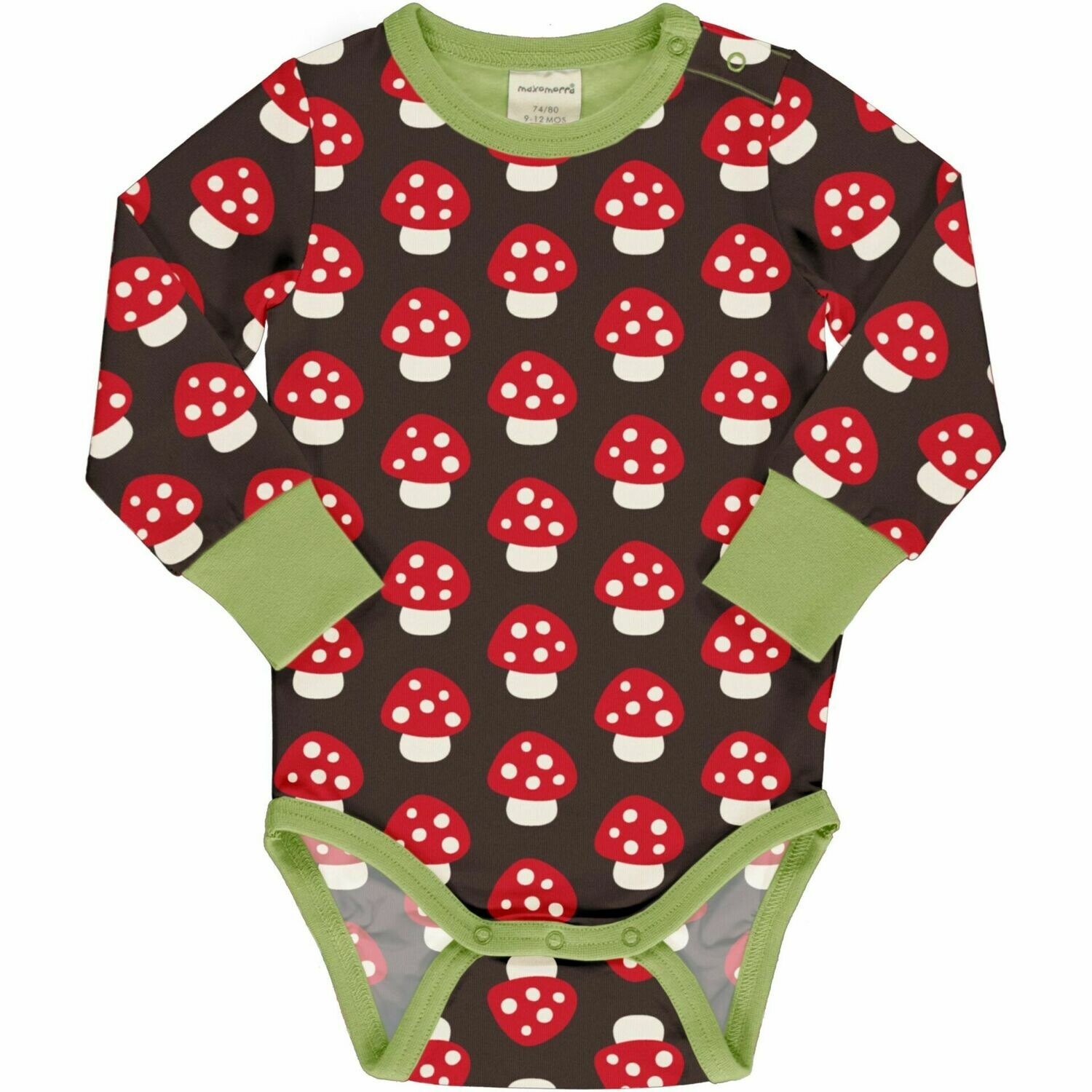 Maxomorra Langarm-Body MUSHROOM