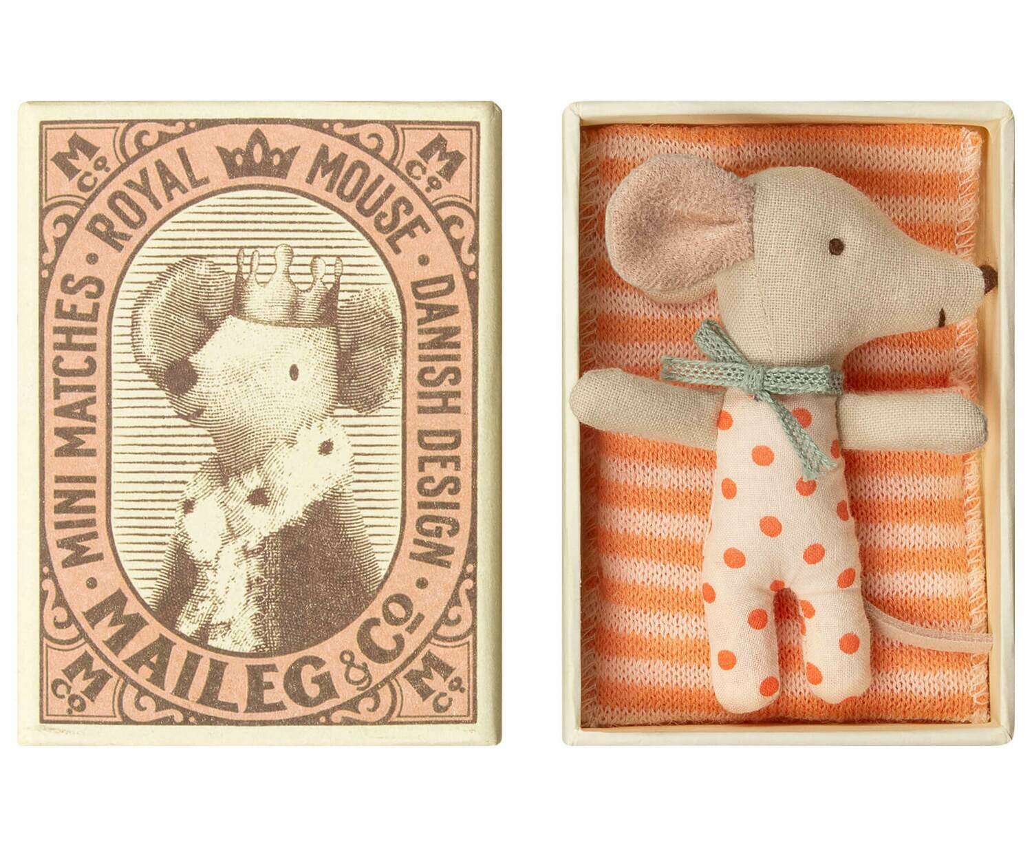 Maileg «Baby-Mäuse» in der Zündholzschachtel