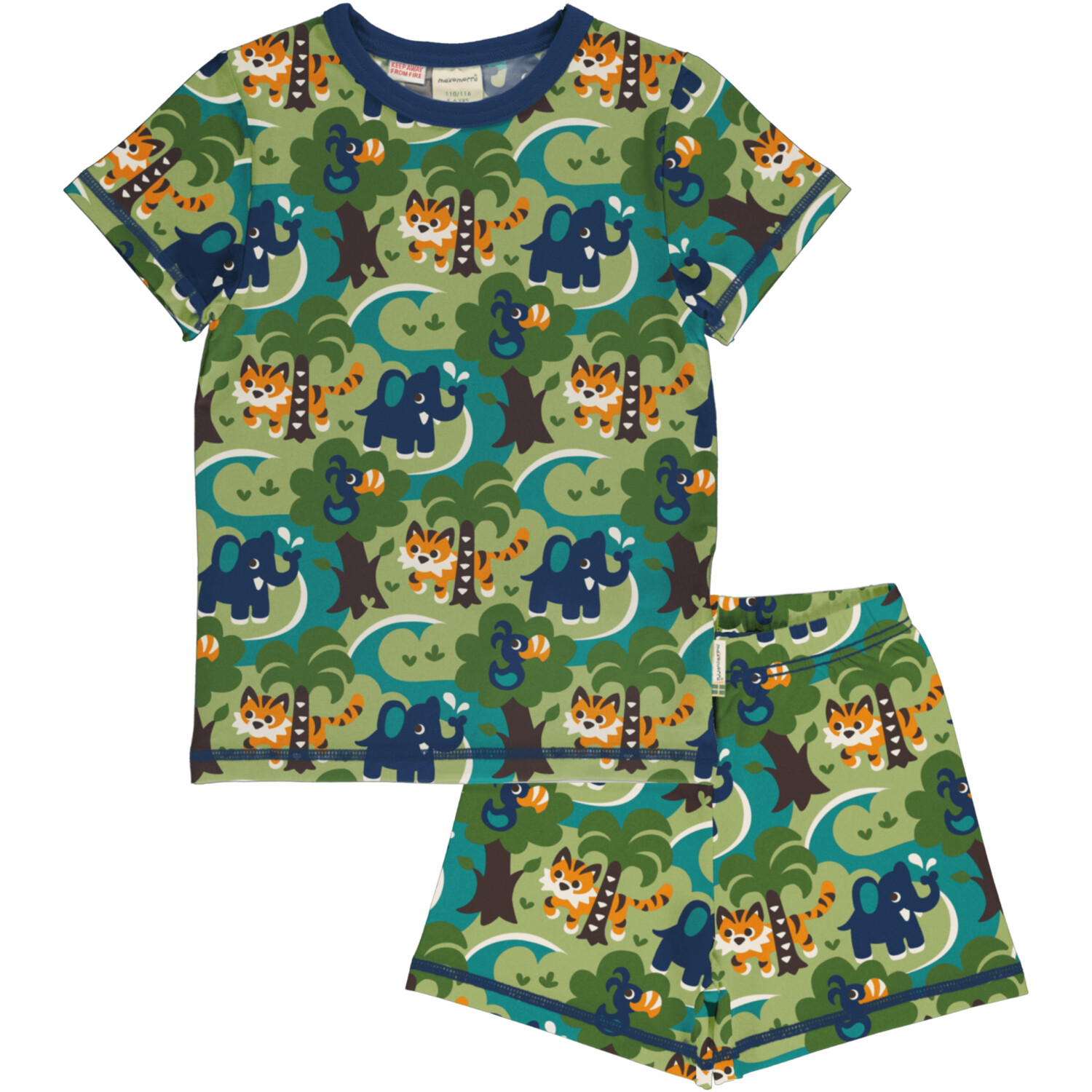 Maxomorra Pyjama JUNGLE