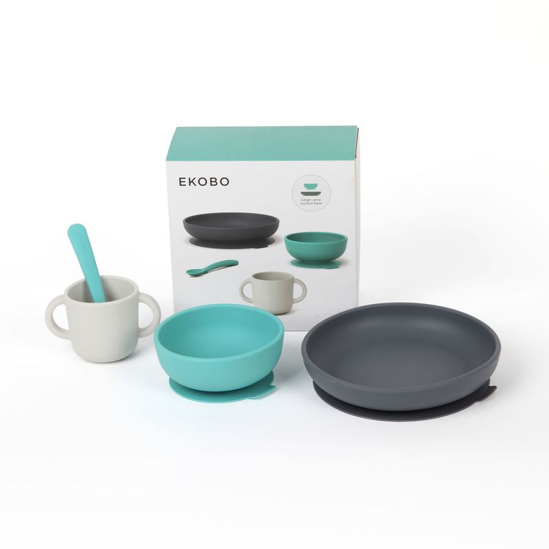 Ekobo Bambino Kindergeschirr Set Lagoon
