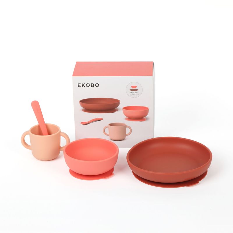 Ekobo Bambino Kindergeschirr Set Coral