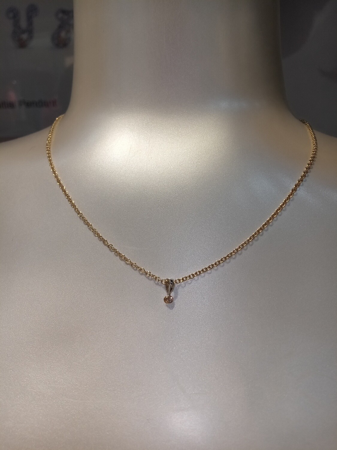 18ct Gold Trace Chain 42 cm