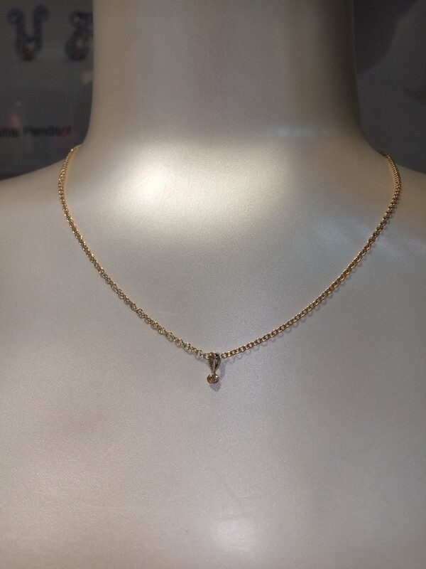 18ct Gold Trace Chain 42 cm