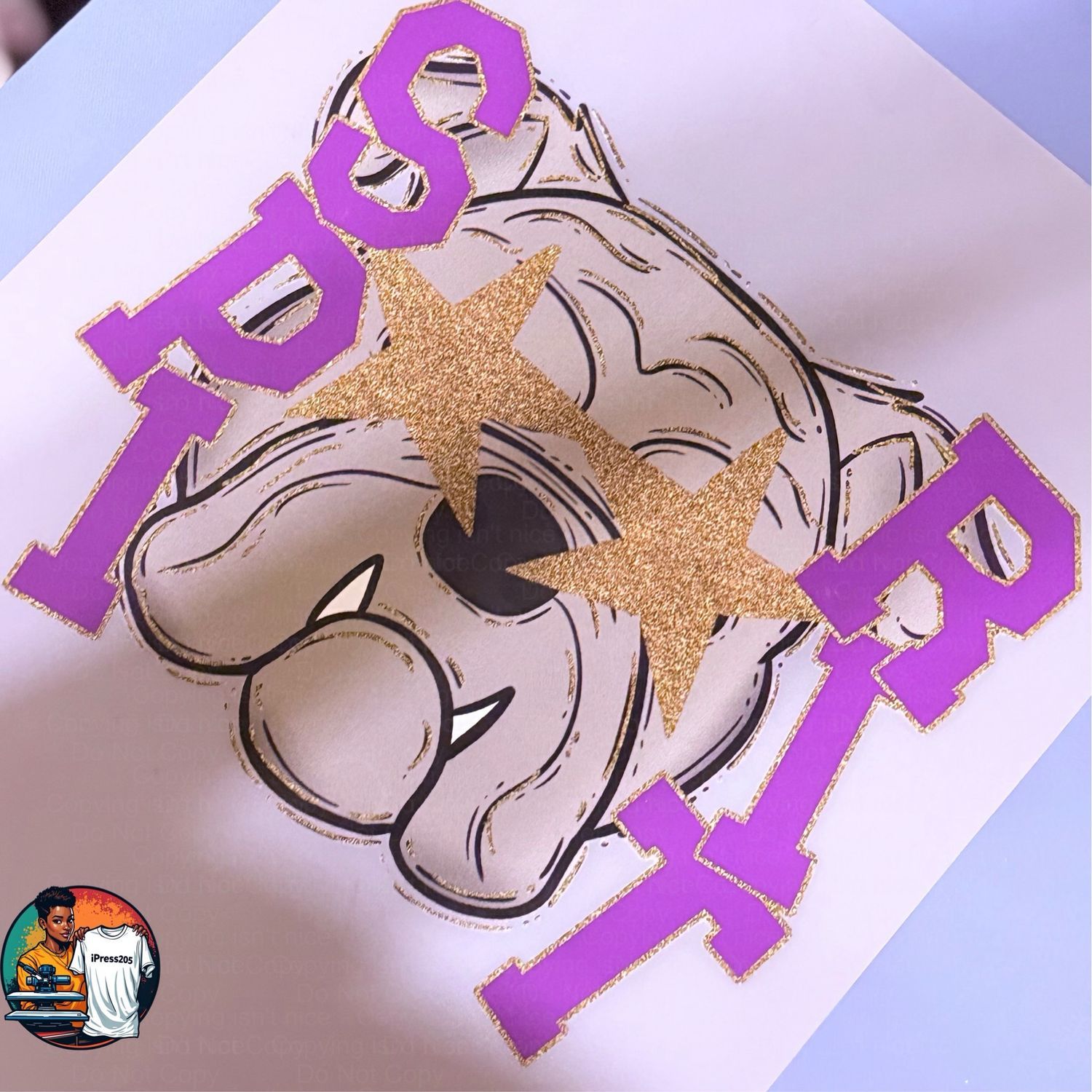 Starry Mascot DTF Print