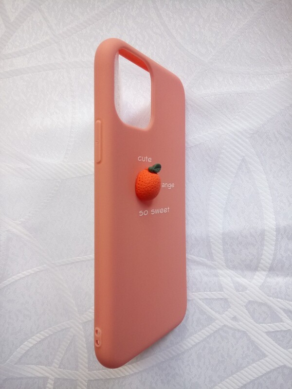 Estuche USLION 3D caramelo color naranja para iPhone 11 Pro