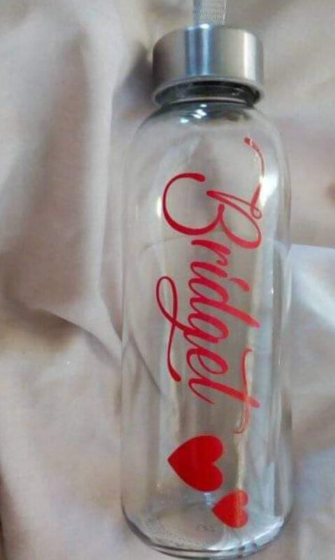 Personalised &quot;Say My Name&quot; Glass Water Bottles