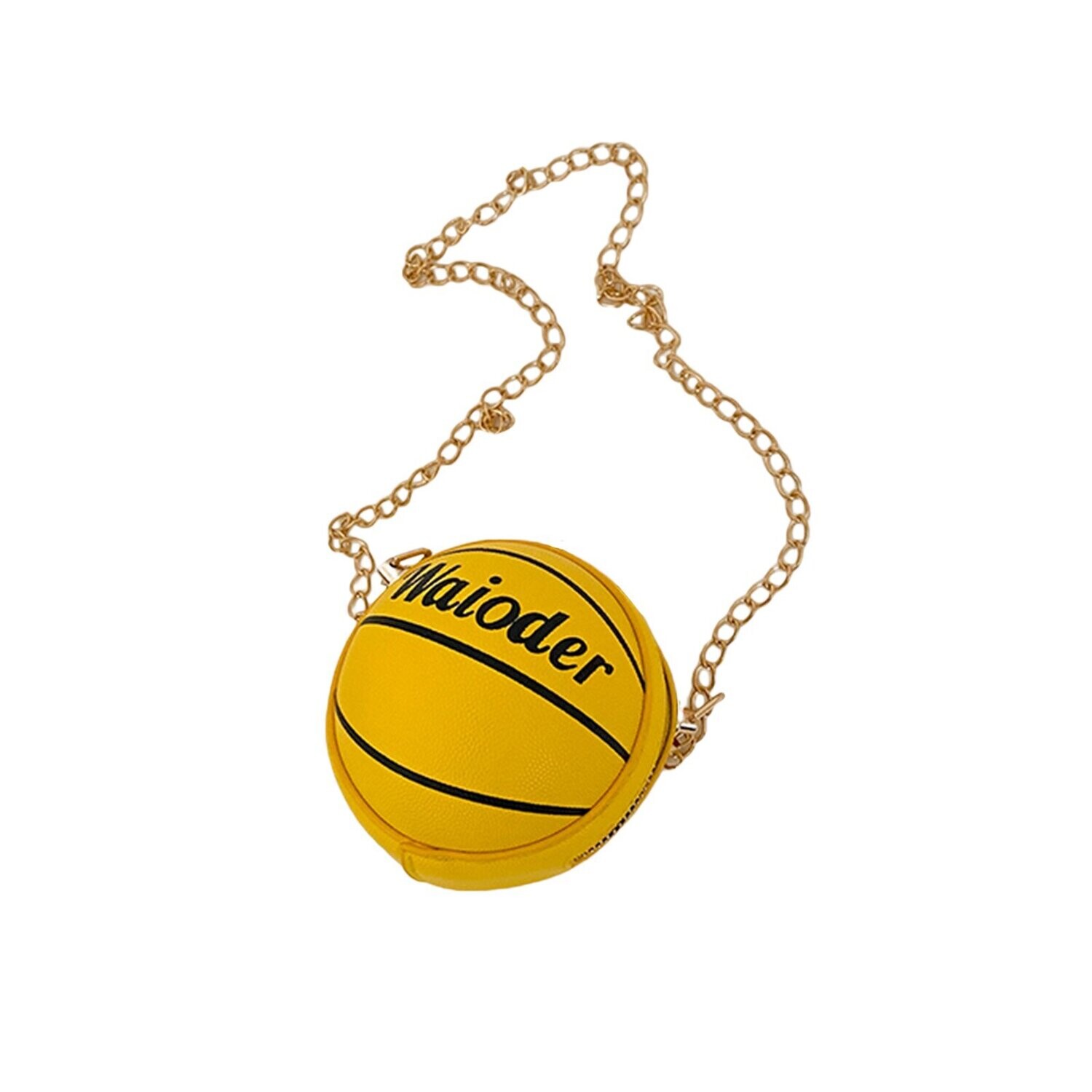Sac À Bandoulière BasketBall (revêtement cuir) Jaune