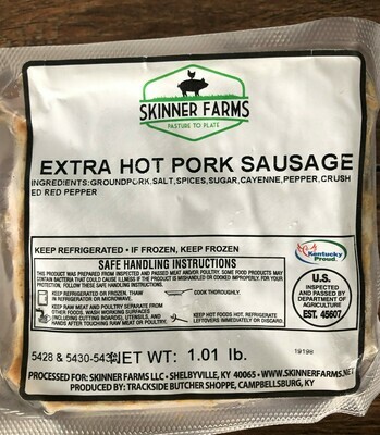 Extra Hot Ground Sausage