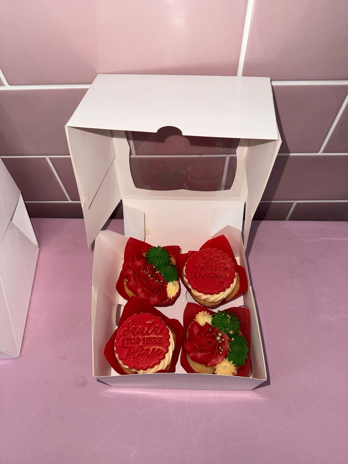 Four Vanilla Cupcakes. £13 Total, £5 Deposit, £8 On Collection