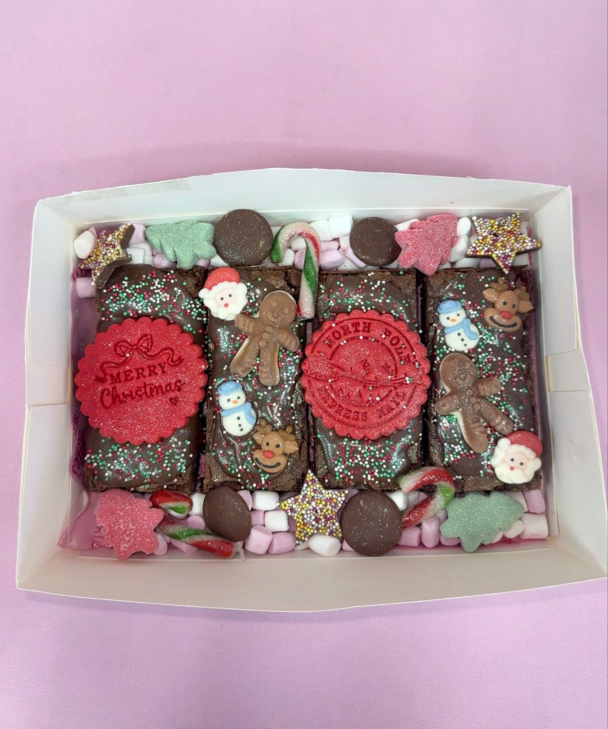 Christmas Brownie Box. £18 Total, £8 Deposit, £10 On Collection