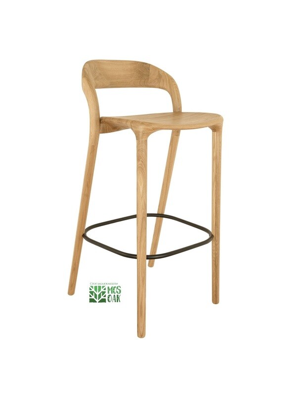 Стул барный Armonia luxury из массива дуба