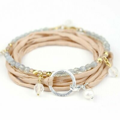 SEIDEN-Armband-Kette   I   lachs