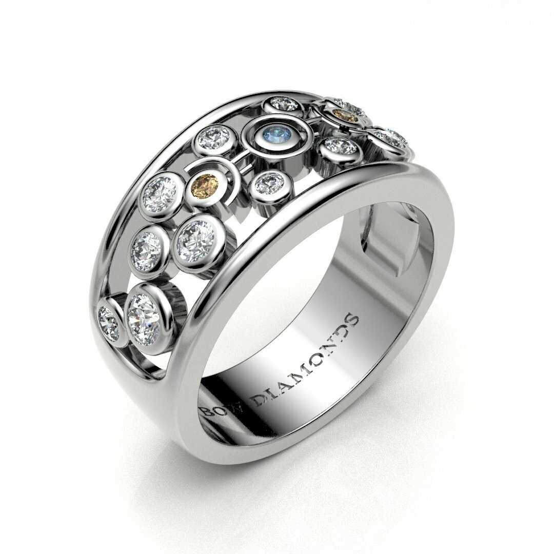 Bow Diamonds Brilliant Cut Inspirit Diamond Ring