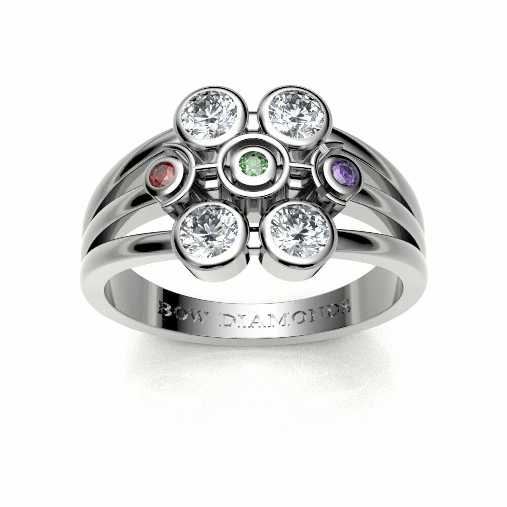 Bow Diamonds Brilliant Cut Symmetry Diamond Ring