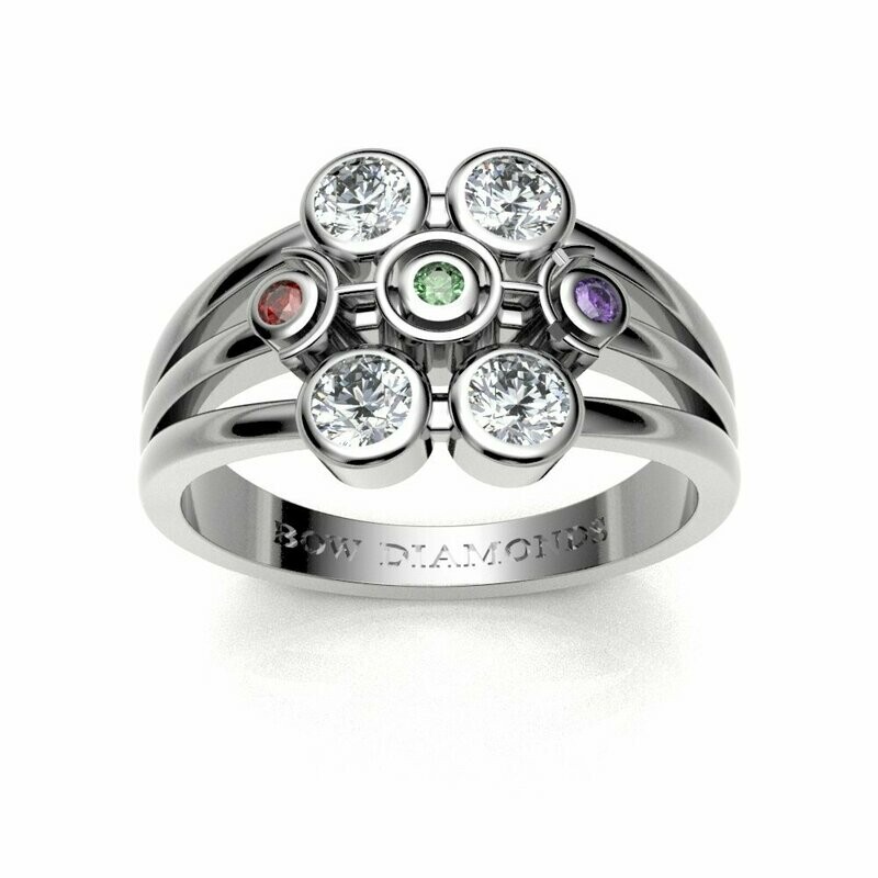 Bow Diamonds Brilliant Cut Symmetry Diamond Ring