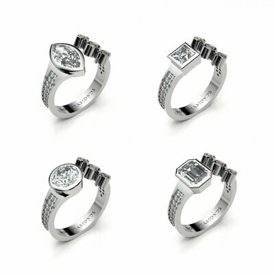 Origin Pave & Diamond Rings