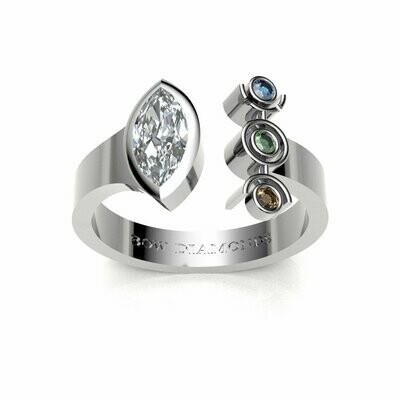 Bow Diamonds 0.50ct Marquise Cut Origin Diamond Ring