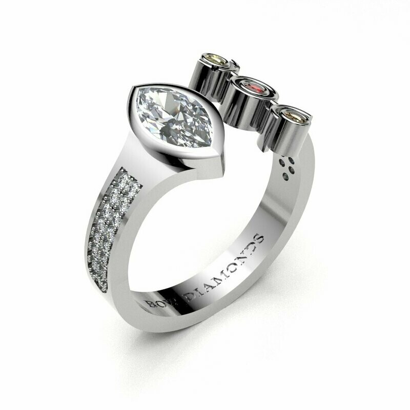 Bow Diamonds 0.50ct Marquise Cut Origin Diamond Ring