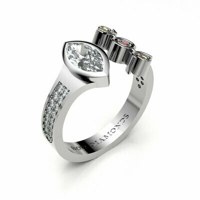 Bow Diamonds 0.50ct Marquise Cut Origin Diamond Ring