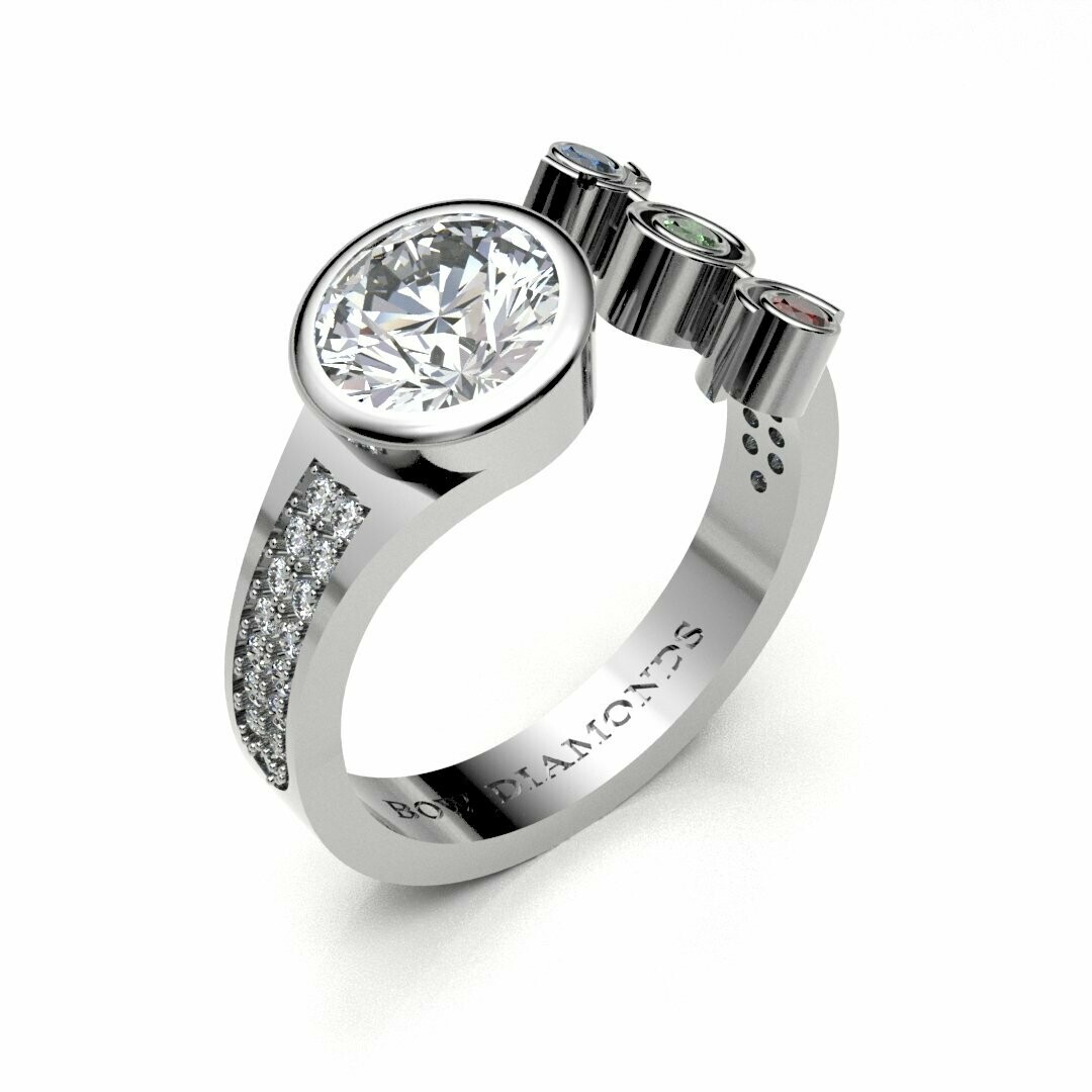 Bow Diamonds 1.00ct Brilliant Cut Origin Diamond Ring