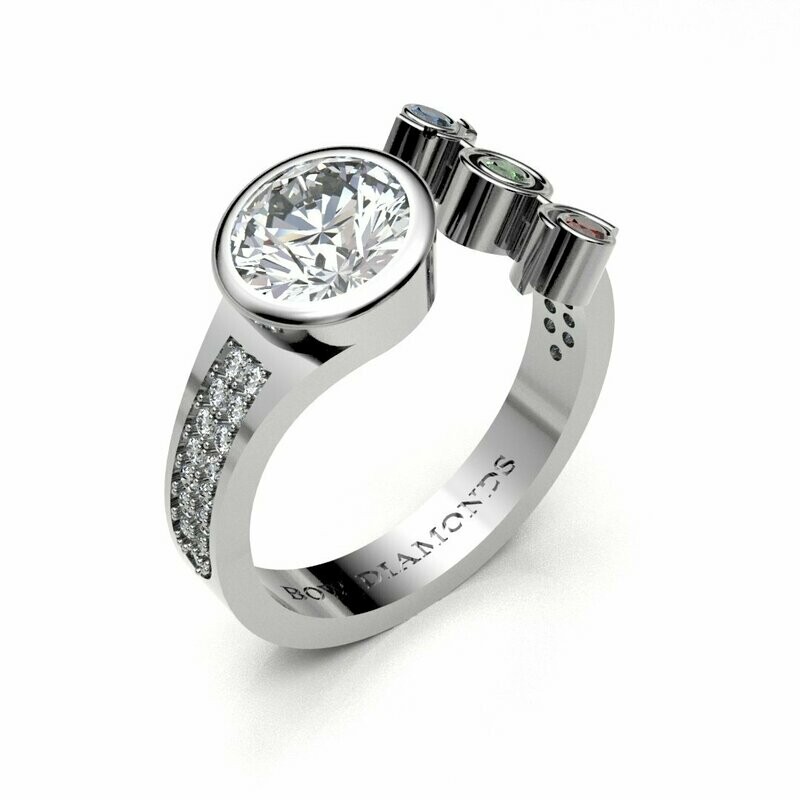Bow Diamonds 1.00ct Brilliant Cut Origin Diamond Ring