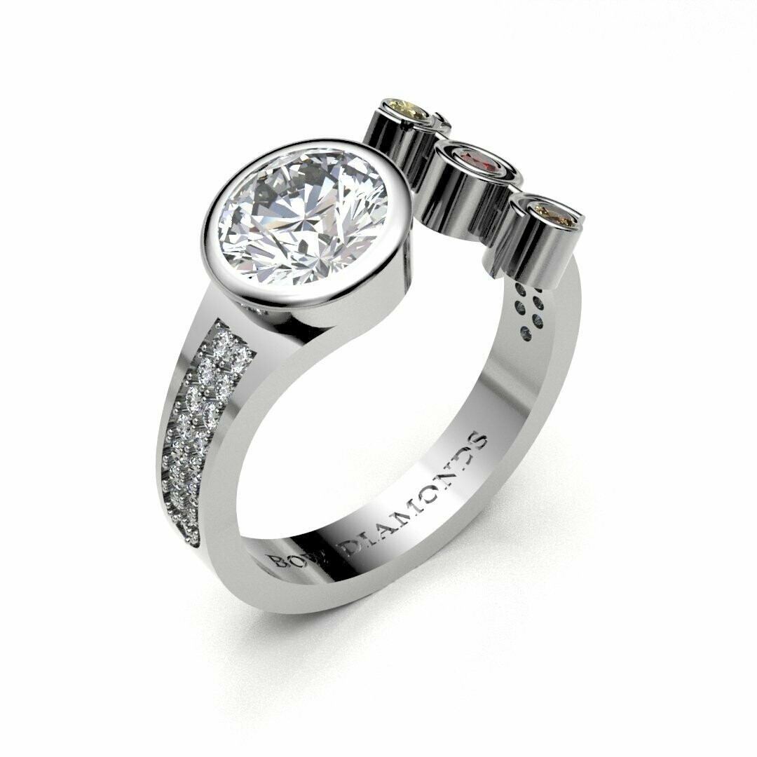 Bow Diamonds 1.00ct Brilliant Cut Origin Diamond Ring