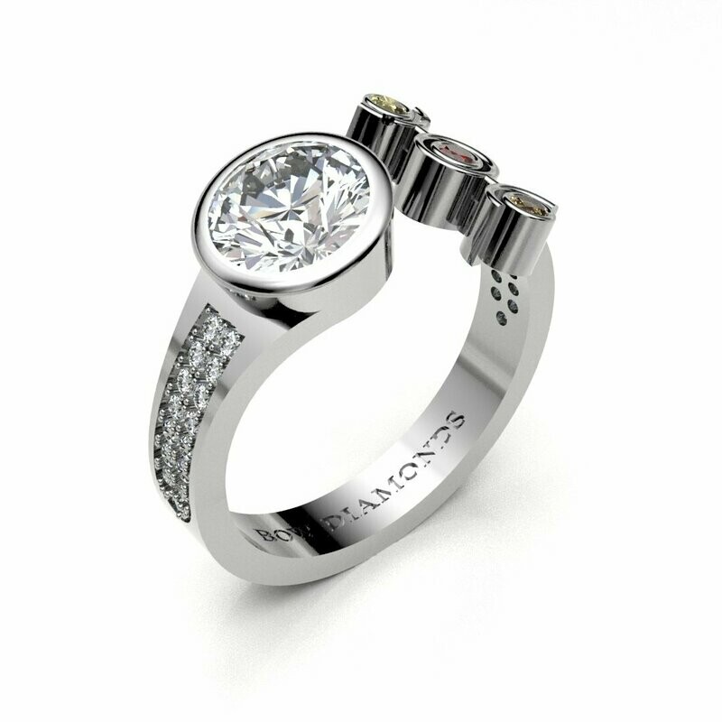 Bow Diamonds 1.00ct Brilliant Cut Origin Diamond Ring