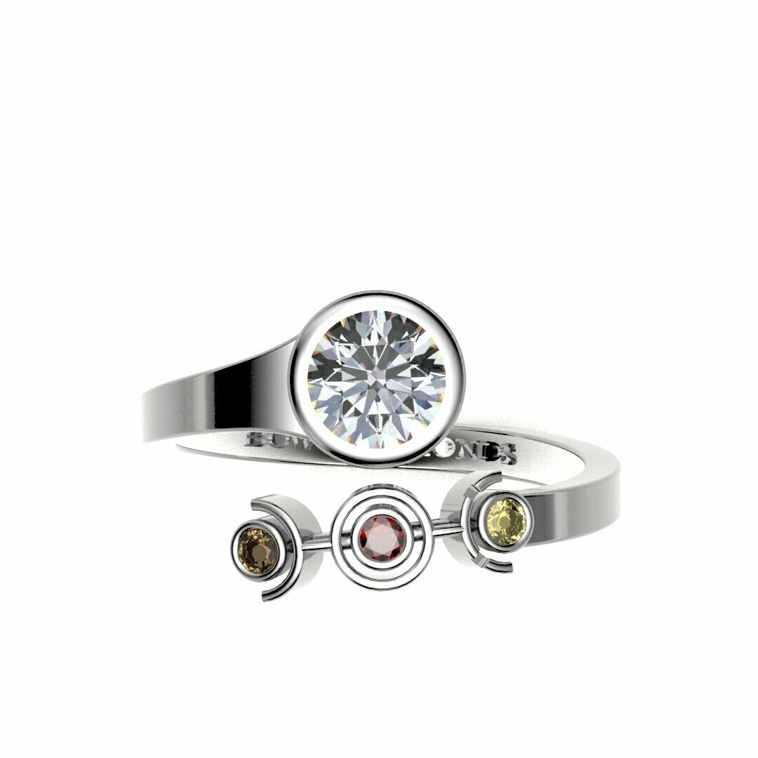 Bow Diamonds 0.50ct Brilliant Cut Unite Diamond Ring