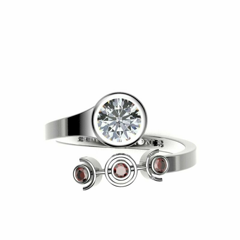 Bow Diamonds 0.50ct Brilliant Cut Unite Diamond Ring