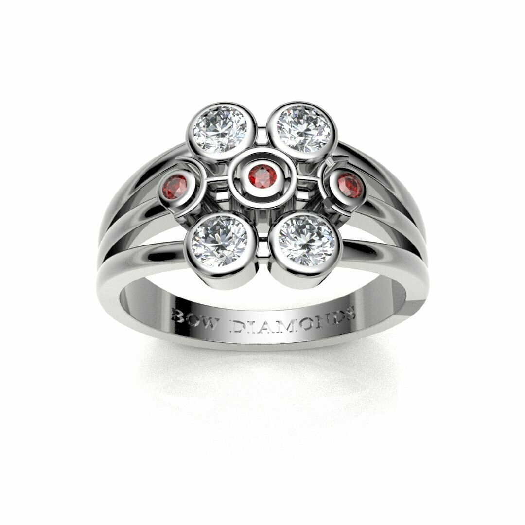 Bow Diamonds Flawless Brilliant Cut Symmetry Diamond Ring