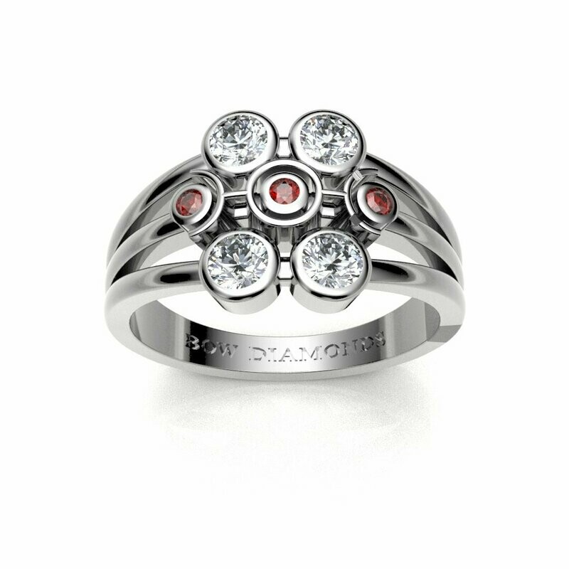 Bow Diamonds Fabulous & Flawless - Brilliant Cut Symmetry Diamond Ring