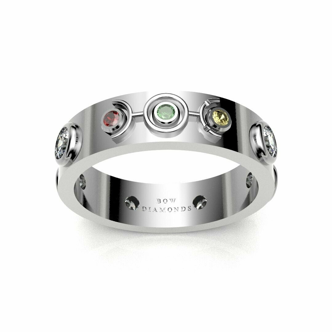 Bow Diamonds Brilliant Cut (Round) Orbital Diamond Ring