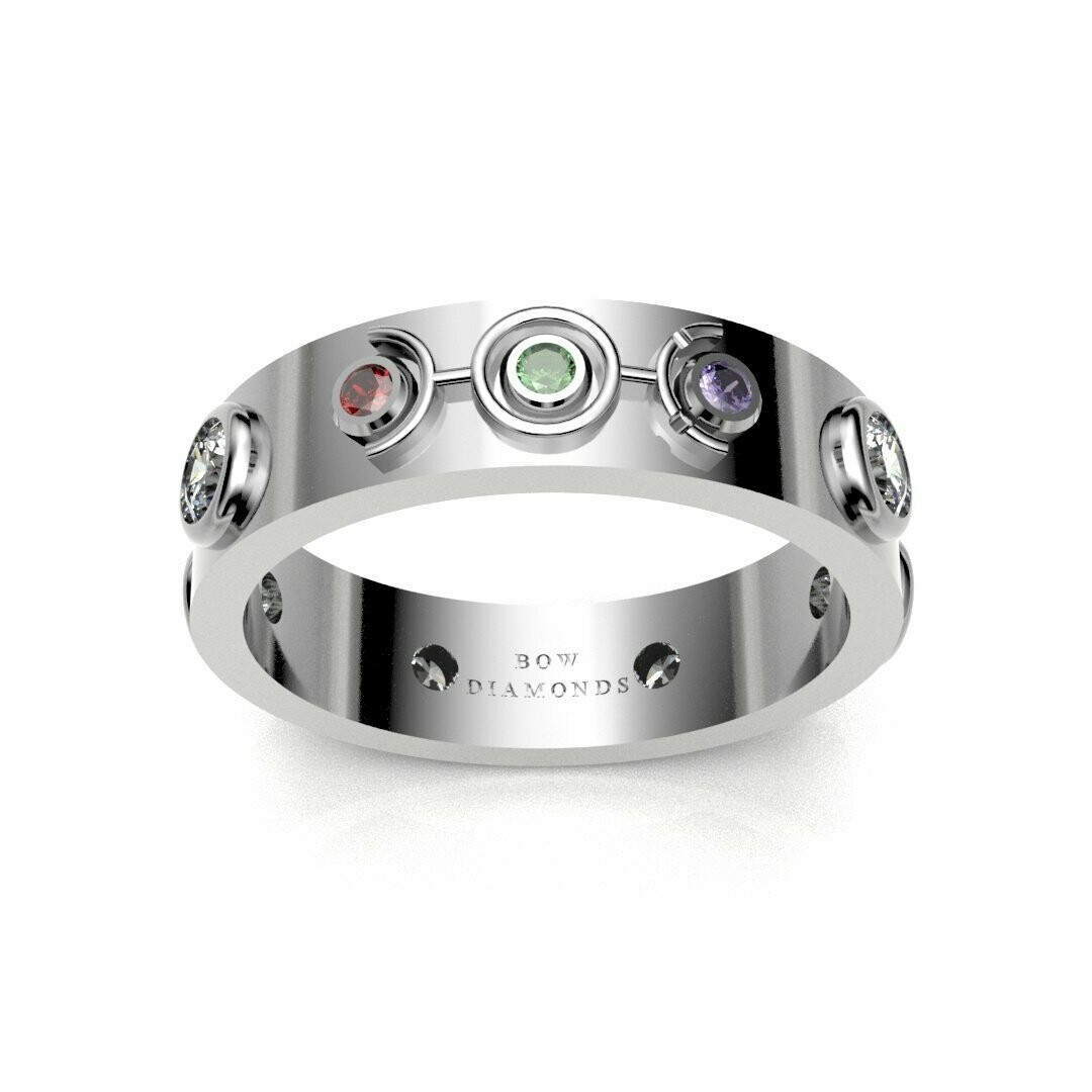 Bow Diamonds Brilliant Cut (Round) Orbital Diamond Ring