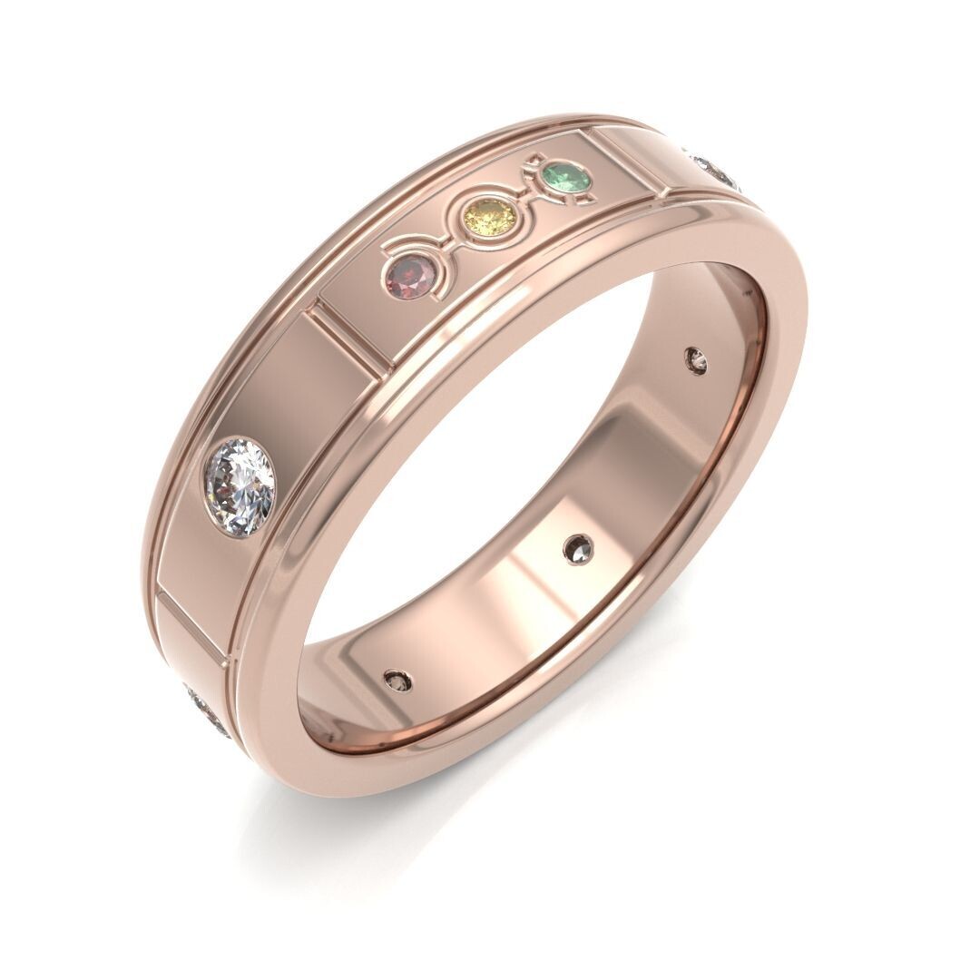 Bow Diamonds Brilliant Cut (Round) Orbital 2 Diamond Ring