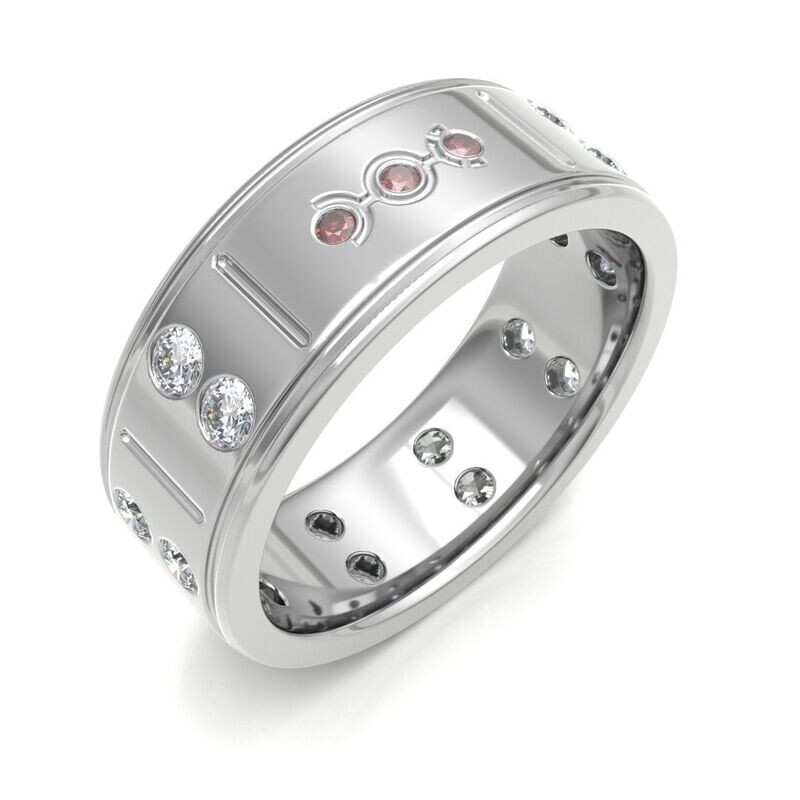 Bow Diamonds Twin Brilliant Cut Orbital 2 Fabulous & Flawless Diamond Ring