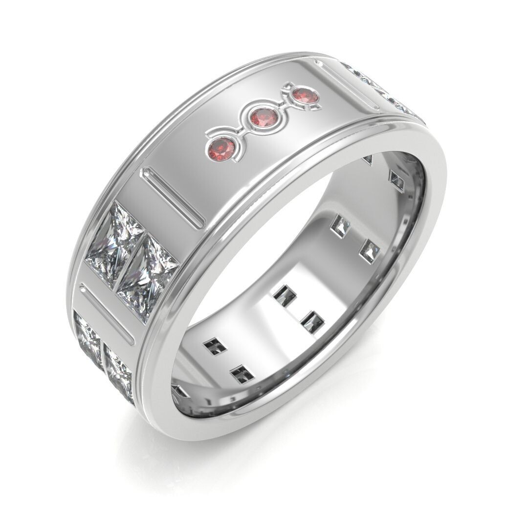 Bow Diamonds Twin Emerald Cut Orbital 2 Fabulous & Flawless Diamond Ring