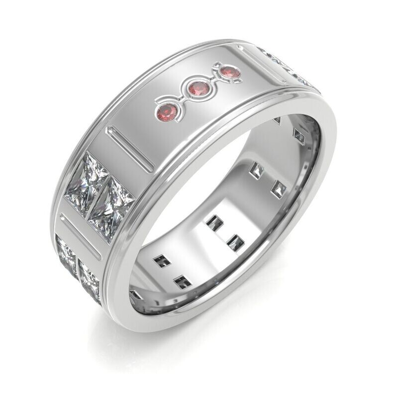 Bow Diamonds Twin Emerald Cut Orbital 2 Fabulous & Flawless Diamond Ring