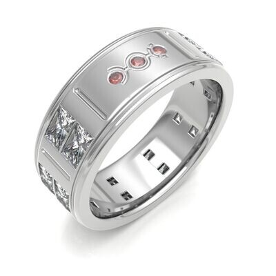 Bow Diamonds Twin Emerald Cut Orbital 2 Fabulous & Flawless Diamond Ring