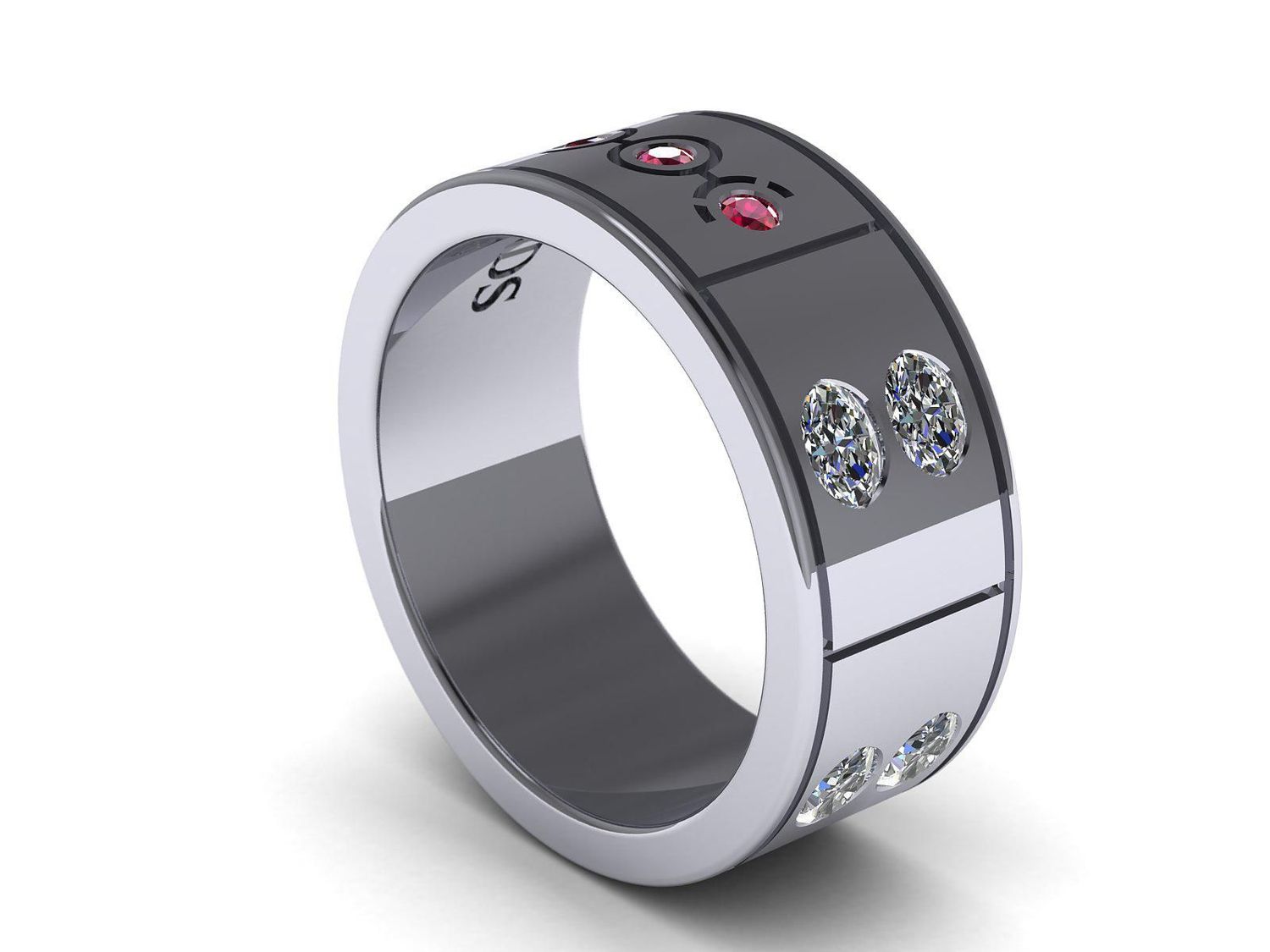 Bow Diamonds Twin Oval Cut Orbital 2 Fabulous & Flawless Diamond Ring