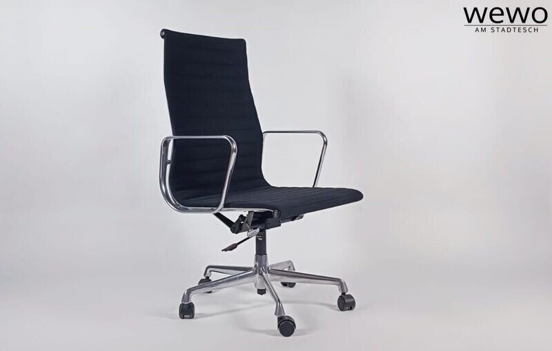 Vitra Charles Eames EA 119 -Chair Alu Stuhl Homeoffice, Hopsack