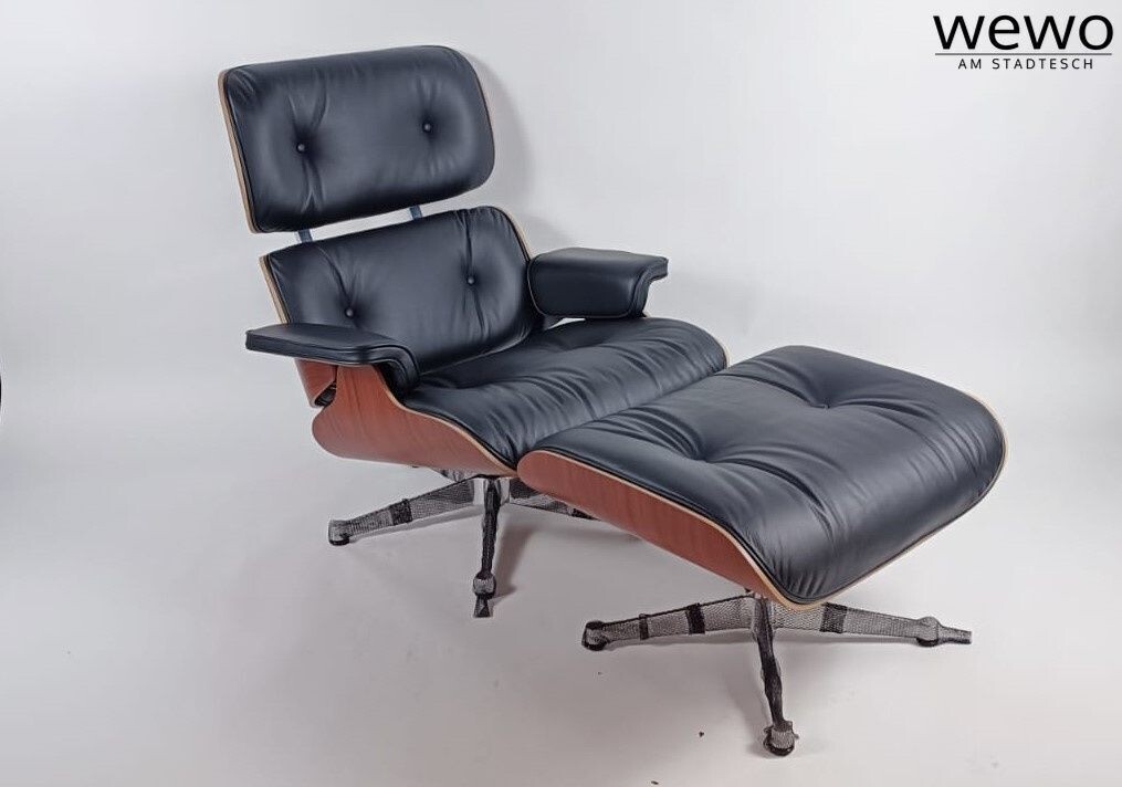 Vitra Eames Lounge Chair XL Ottoman Palisander Prem. Leder F Neu Vitra Eames Lounge Chair XL Ottoman Palisander Prem. Leder F Neu