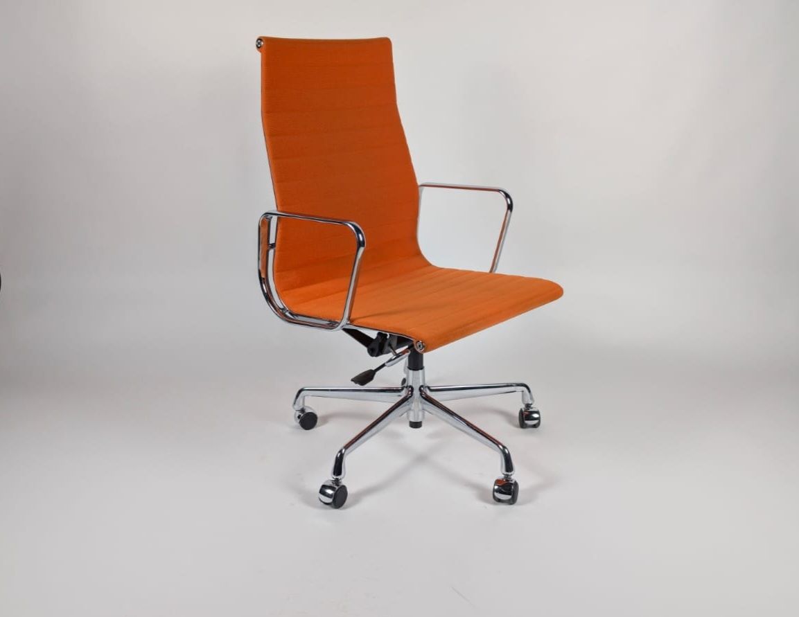 Vitra Charles Eames EA 119 -Chair Chrom Stuhl Homeoffice  Hopsack