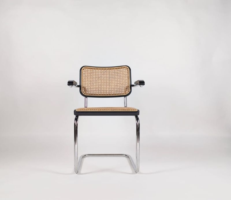 Original Thonet S64V Wiener Breuer Schwinger mit Armlehne