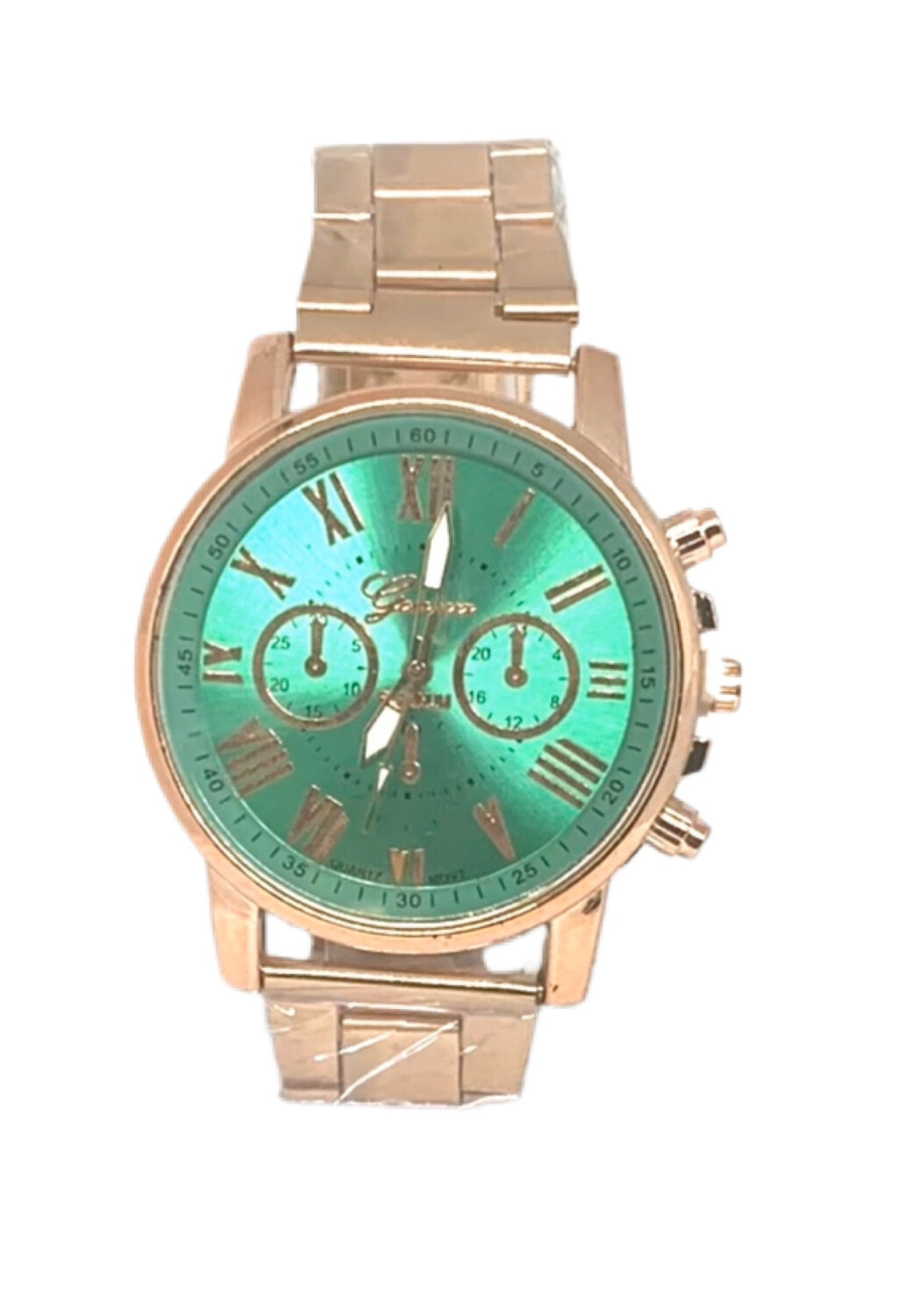 Green Face Analog Quartz Men Wrist Watch